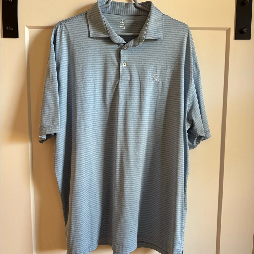 Rhoback Striped Polo - XXL - Blue - Picture 1 of 3